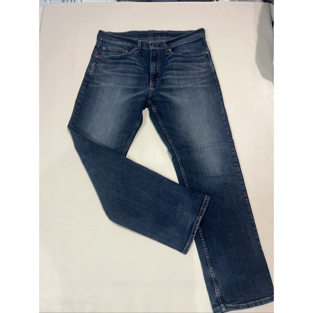 NWOT Levis 559 Relaxed Straight Jeans Mens 34x30 Blue Stretch Denim
